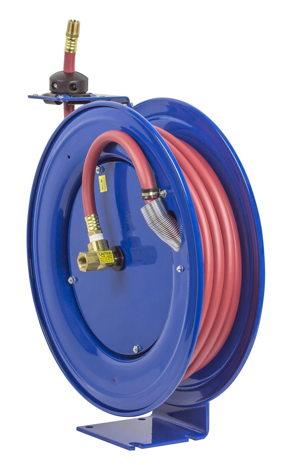 Coxreels Self-Retracting Heavy-Duty Air/Water Hose Reels, 1/2" Hose ID, 50' Length