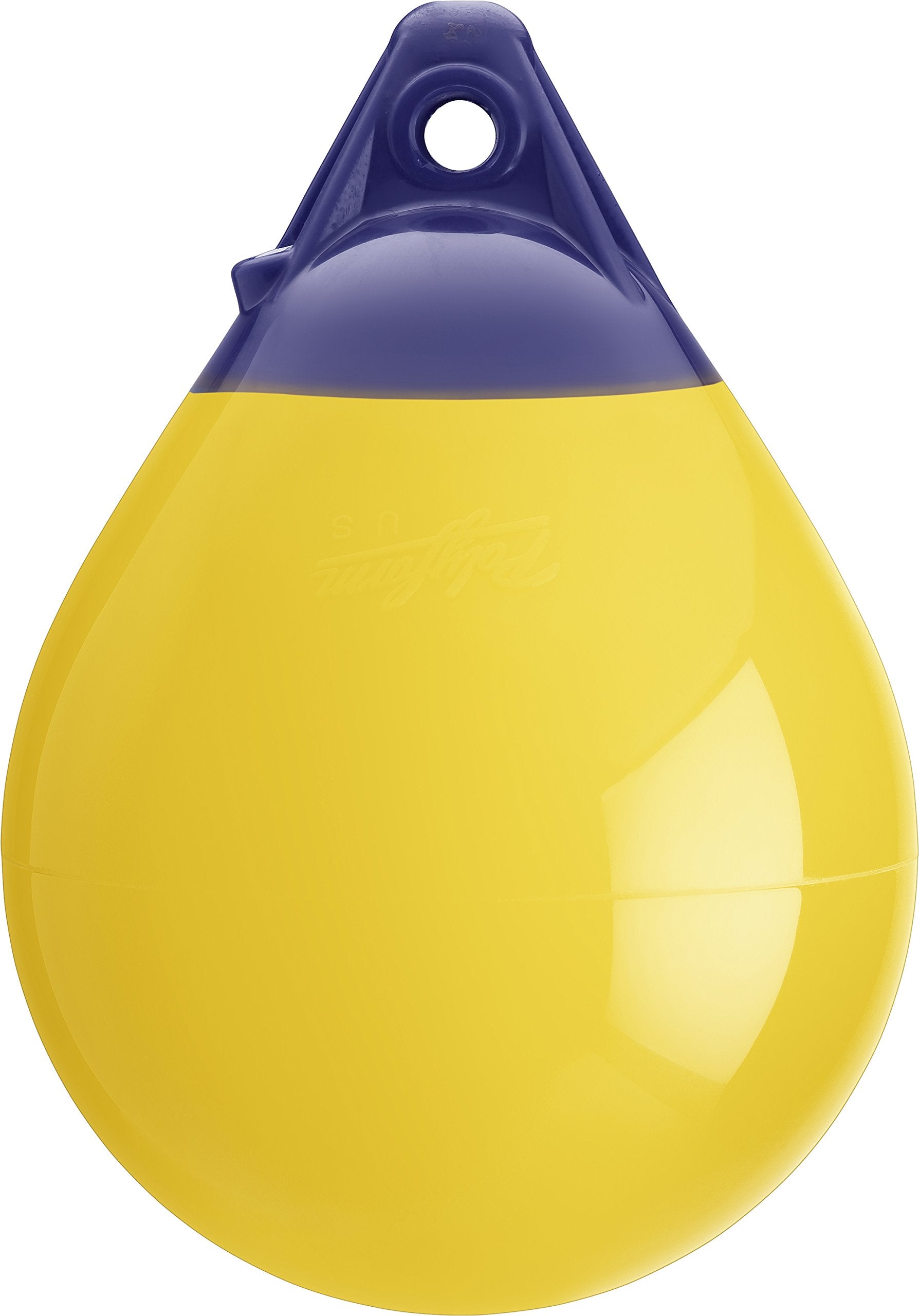 Polyform A Series Buoy US Boat Fenders, 20.5" x 27", Yellow