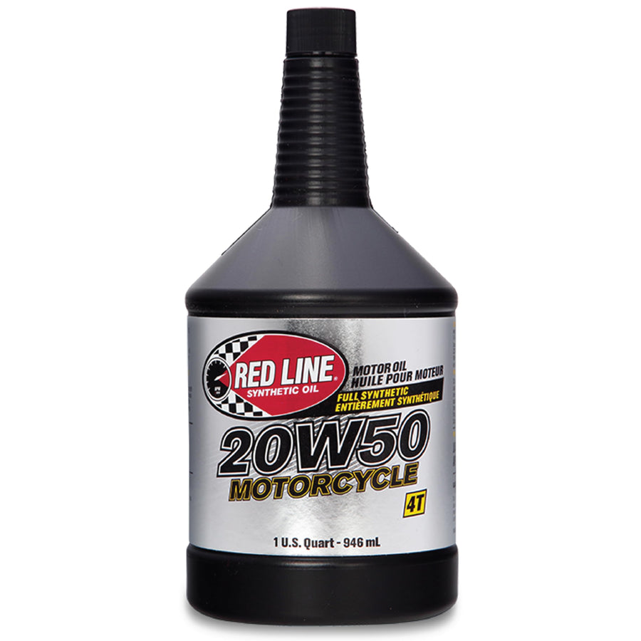 20W50 Red Line Motorcycle Oil Synthetic - Quart