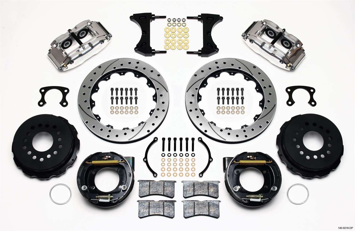 Rear P-Brk Kit, FNSL4R, 12.88", Drill, Polish