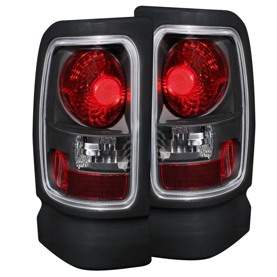 Black Euro Tail Light Set-Clear Lens ANZO USA 211048