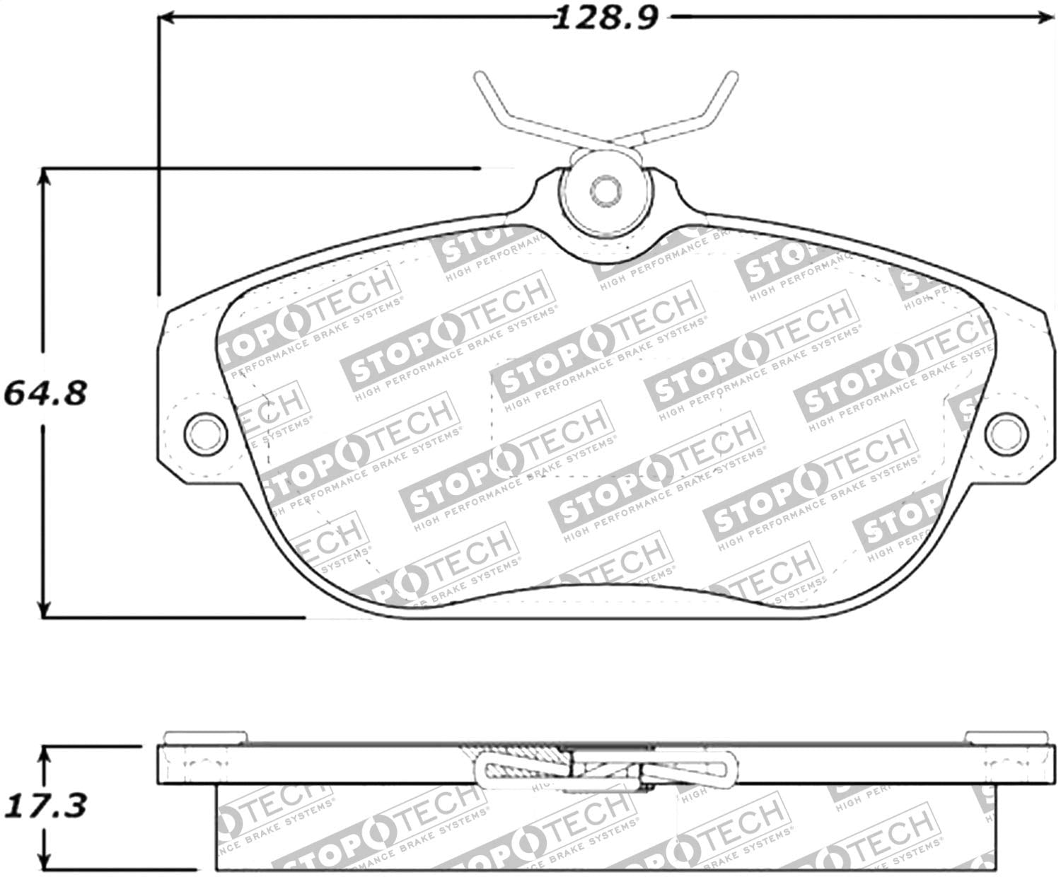 Brake Pads StopTech 305.05420 Street Select with Hardware