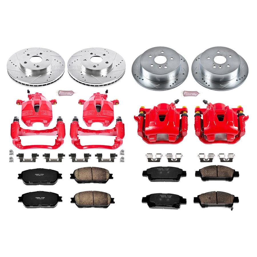Power Stop Z23 KC5476 Evolution Sport Performance Brake Kit with Caliper For Toyota Sienna 2004-2010 [Model Specific]