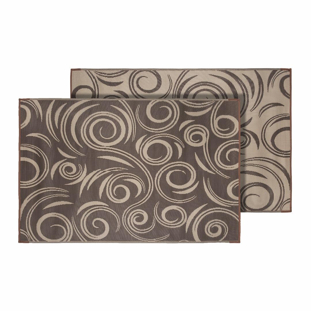 Faulkner 68859 Furniture Mat Wk&play Swirl Bn/bg 36x68