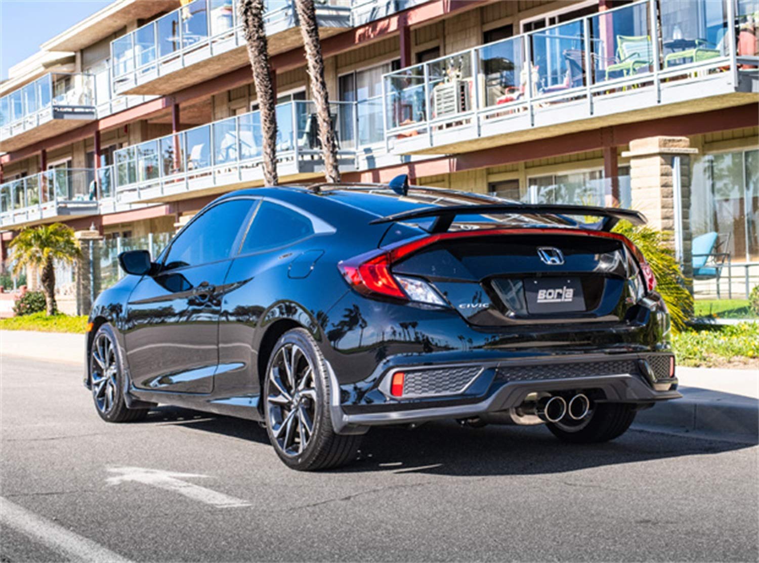 Cat-Back BORLA Performance Exhaust System for 2017-2020 Honda Civic Si 1.5L 4 Cyl. Turbo Manual Transmission Front Wheel Drive 2 Door Coupe