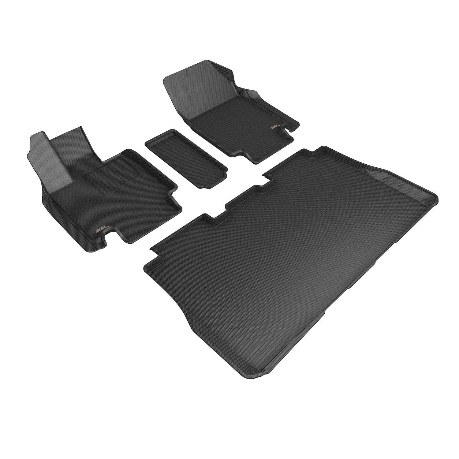 3D MAXpider Kagu Custom Fit Floor Mat (Black) Compatible with Tesla Cybertruck 2024-2026 -R1 R2