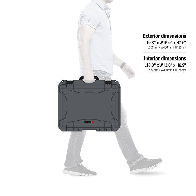 Nanuk Hard Case Waterproof with Foam Insert for DJI Ronin RS 2 and Pro Combo Version - Graphite (930-RONS27)