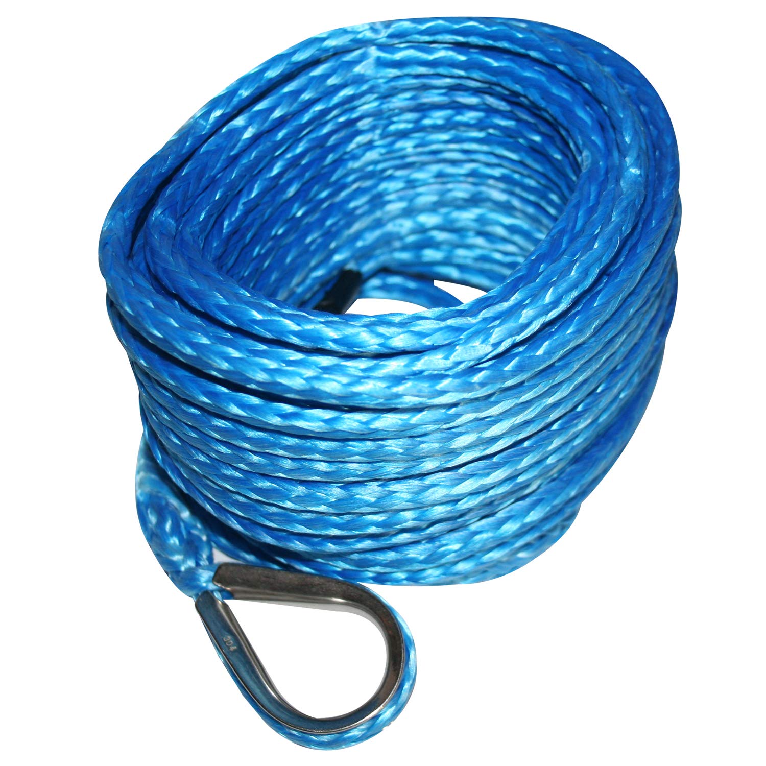 6 mm x 50' ATV Synthetic Rope Bulldog Winch 20095