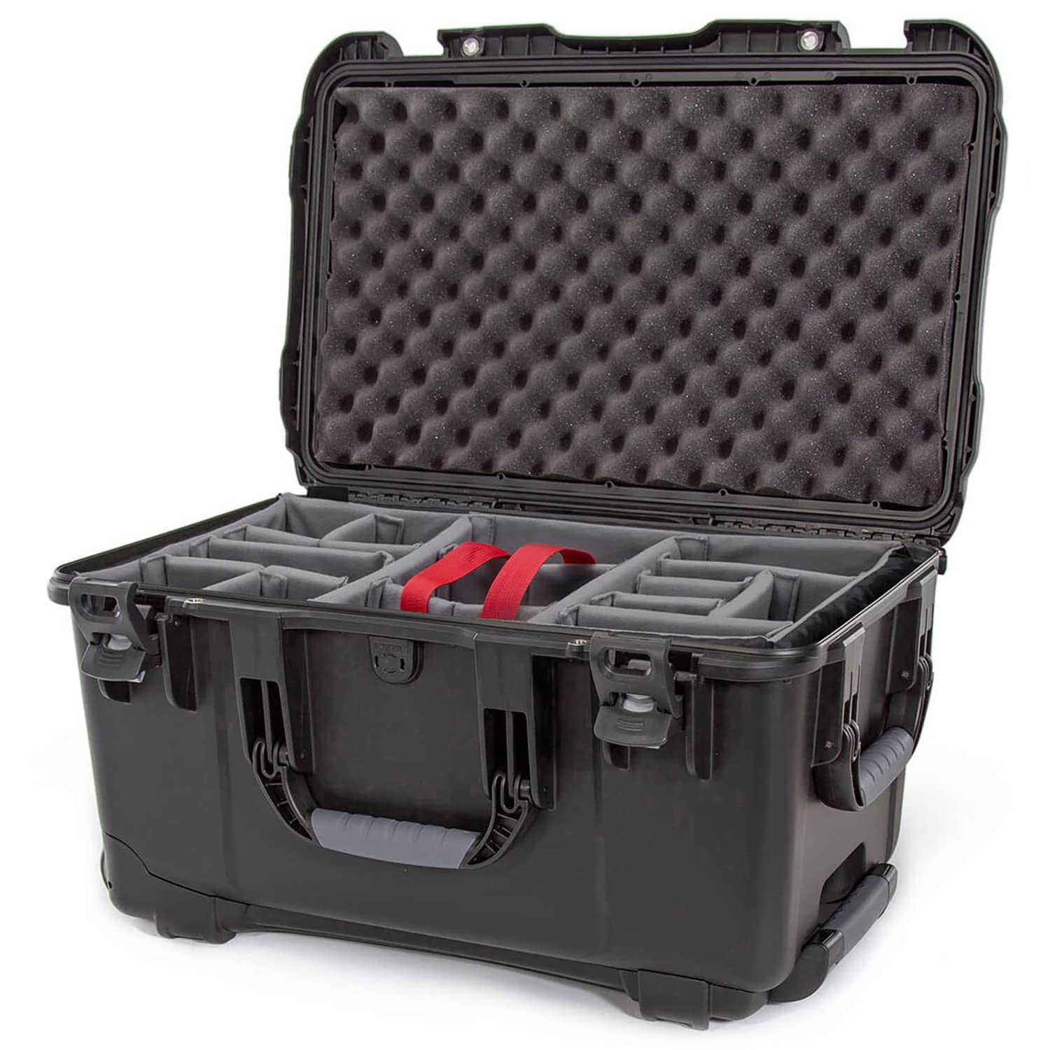 Wheeled Nanuk Series 938 Lightweight NK-7 Resin Waterproof Hard Case with Padded Divider, Black