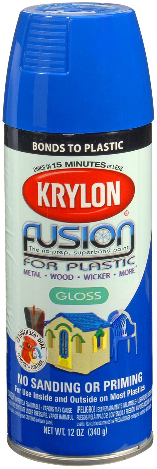 Krylon Fusion For Plastic K02329007 Aerosol Spray Paint, 12-Ounce, Patriotic Blue