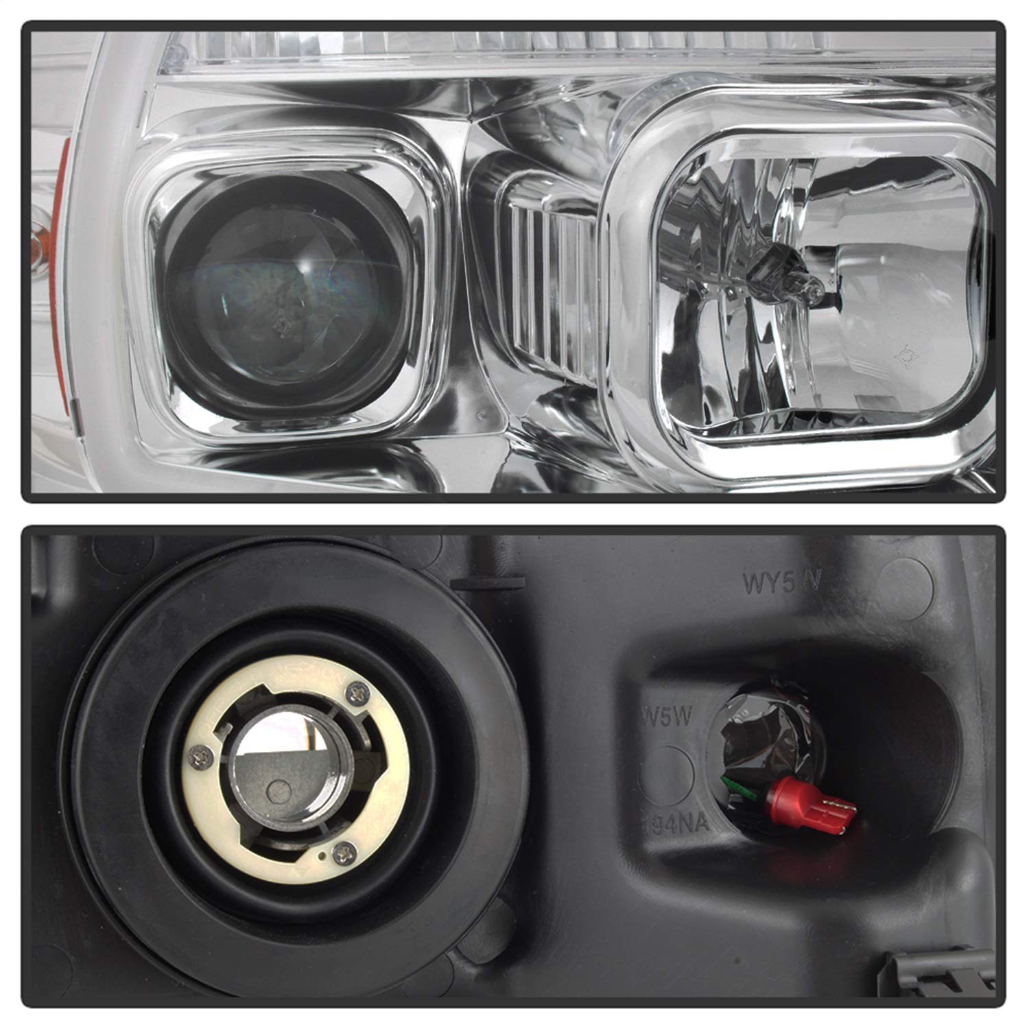 Ford F150 04-08 Spyder 5084637 Projector Headlights Light Bar - Chrome