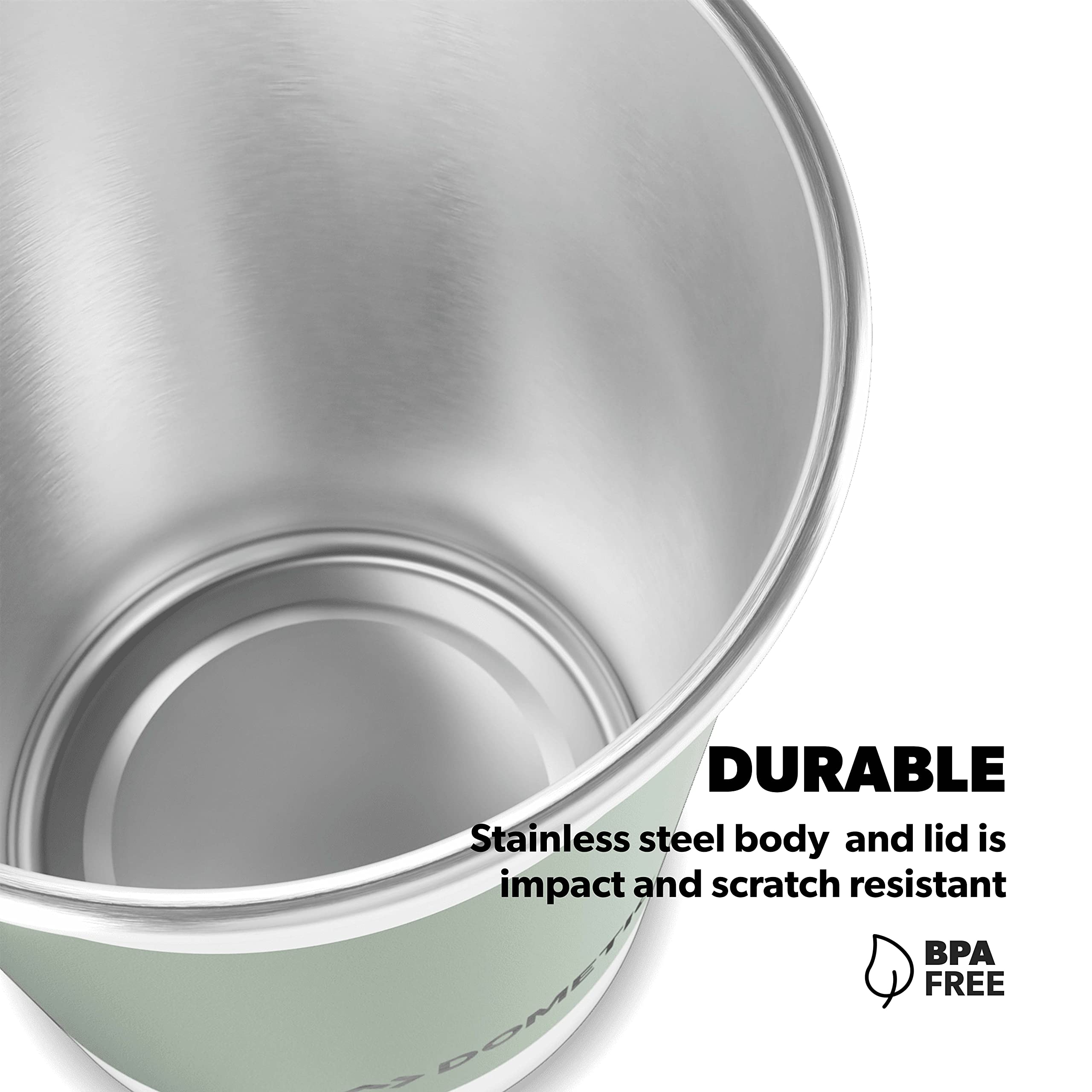 Stainless Steel Dometic 9600029351 Cup, 16oz, Moss, 4- Pack
