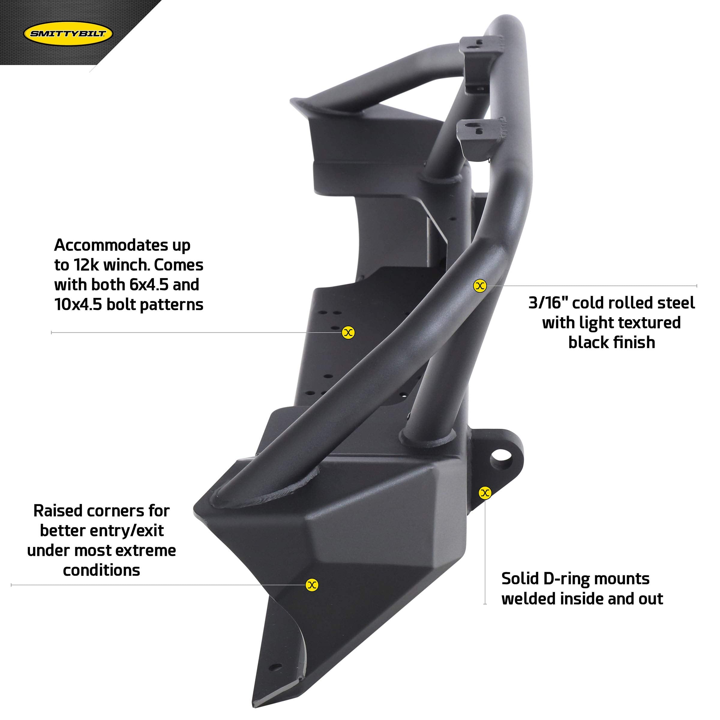 XRC GEN1 Smittybilt 77806 Front Bumper for Jeep JL and JT