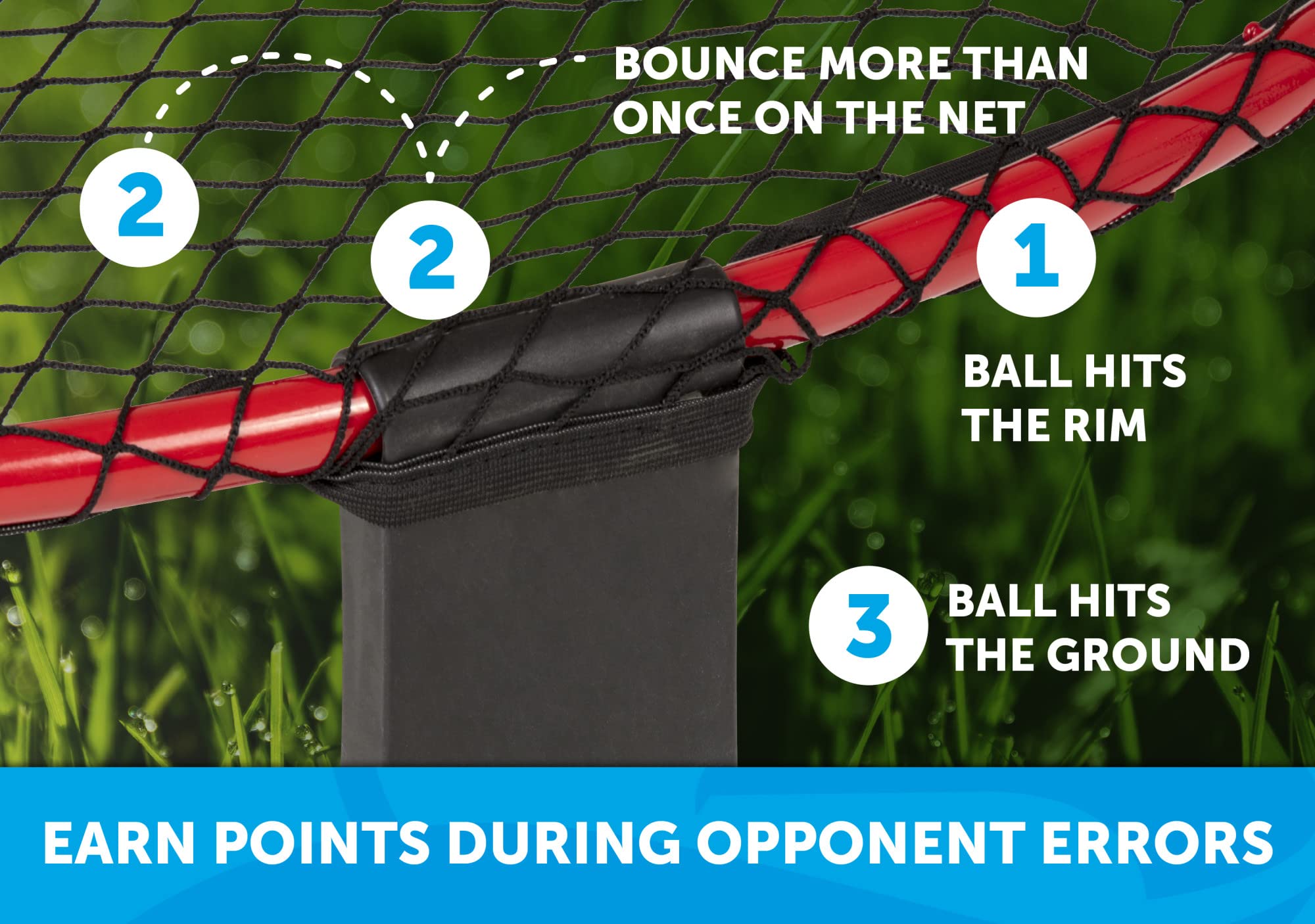Triumph Sports Rallyball Triumph - Includes Net Target, Two 3.5" Balls, One 5" Ball, Inflating Pump and Carry Bag