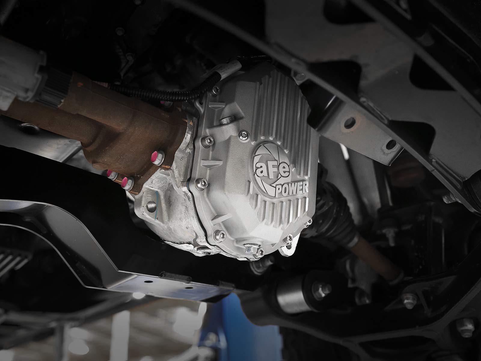 aFe POWER Front Differential Cover Street Series Raw w/Machined Fins - #46-71050A - GM 2500/3500 11-20 V8-6.0L/6.6L (AAM 9.25)