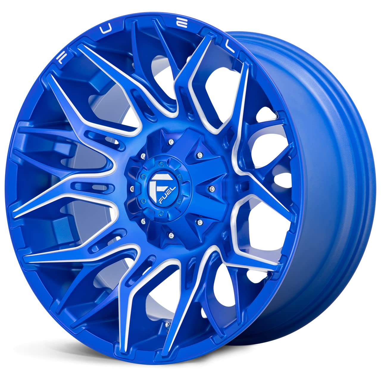 D770 TWITCH FUEL OFF-ROAD 22X10, 8X170, 4.79, 18mm ANODIZED BLUE MILLED - D77022001747