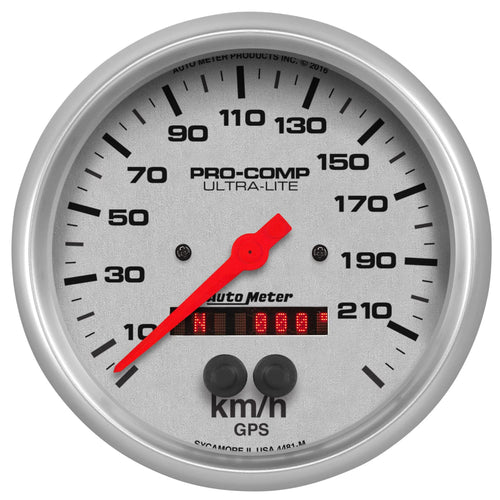 Speedometer Auto Meter 4481-M, 5", 225Km/H, GPS, Ultra-Lite