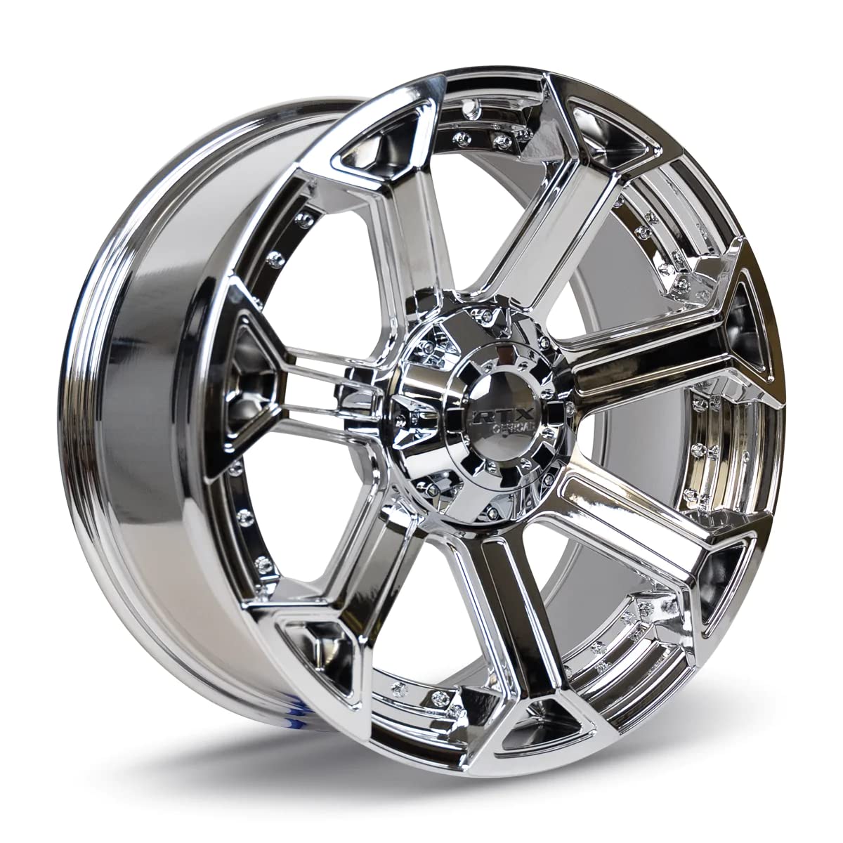 20x9 RTX Peak Custom Wheel - 0 Offset, 6x139.7 Bolt Pattern, 87.1mm Hub - Chrome Rim