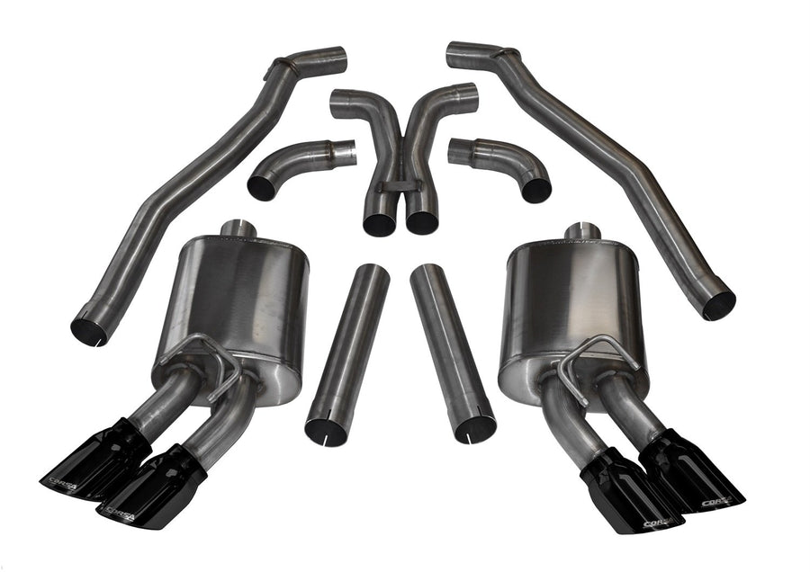 Cat-Back Exhaust System CORSA 14971BLK with X-Pipe