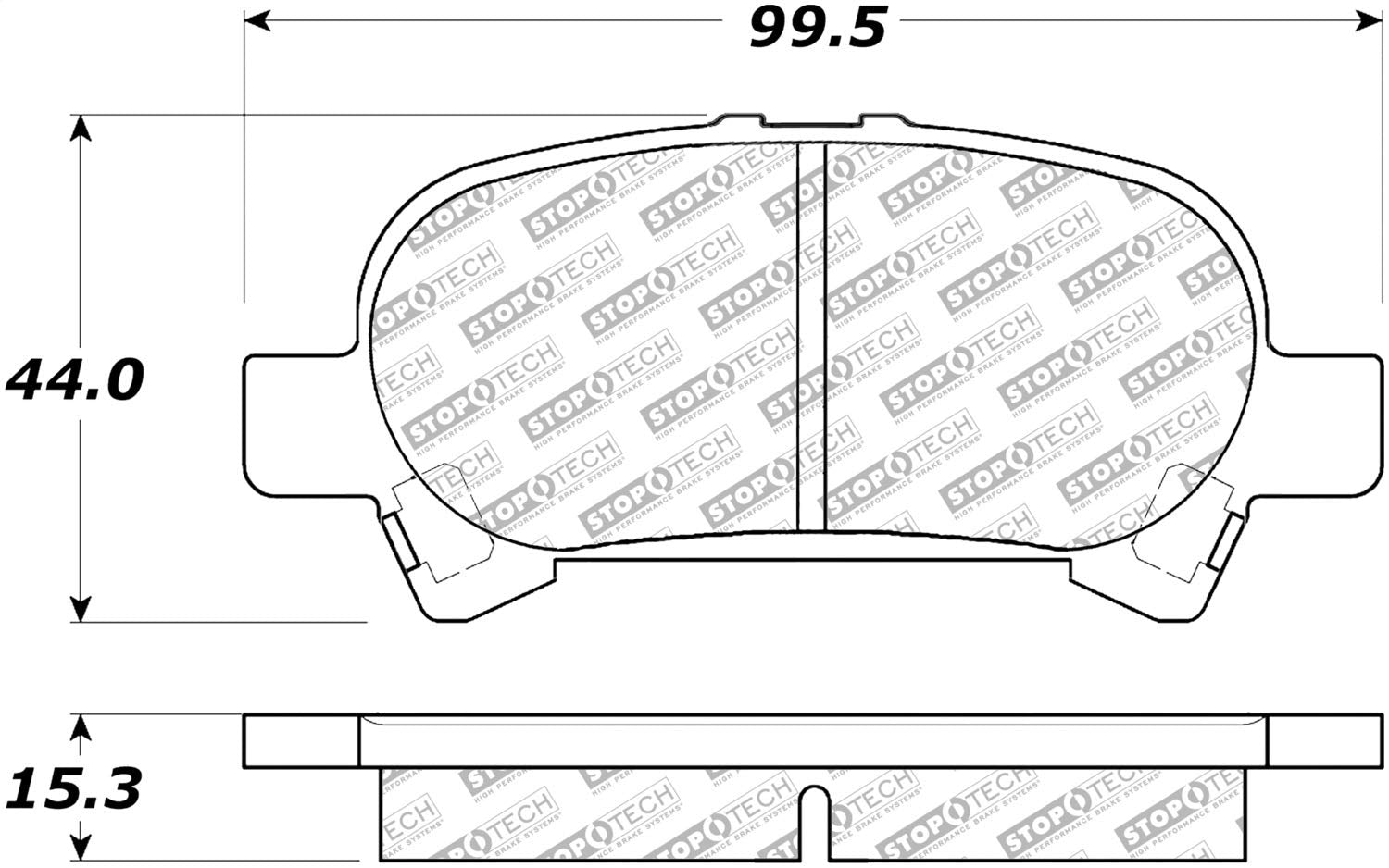 Brake Pads StopTech 305.08280 Street Select with Hardware