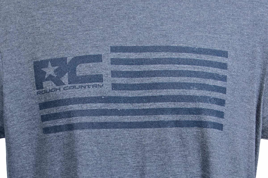 American Flag Rough Country T-Shirt | Blue | 3XL - 840793X