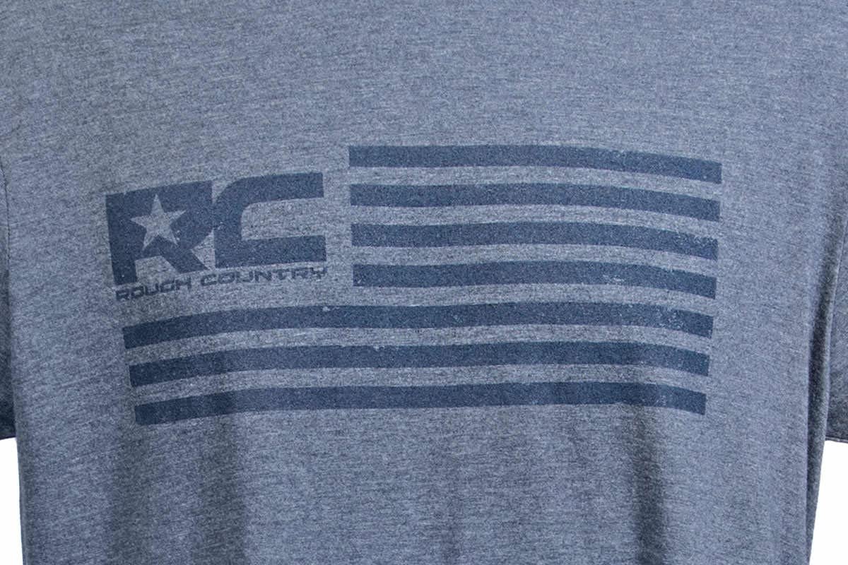 American Flag Rough Country T-Shirt | Blue | XL - 84079XL