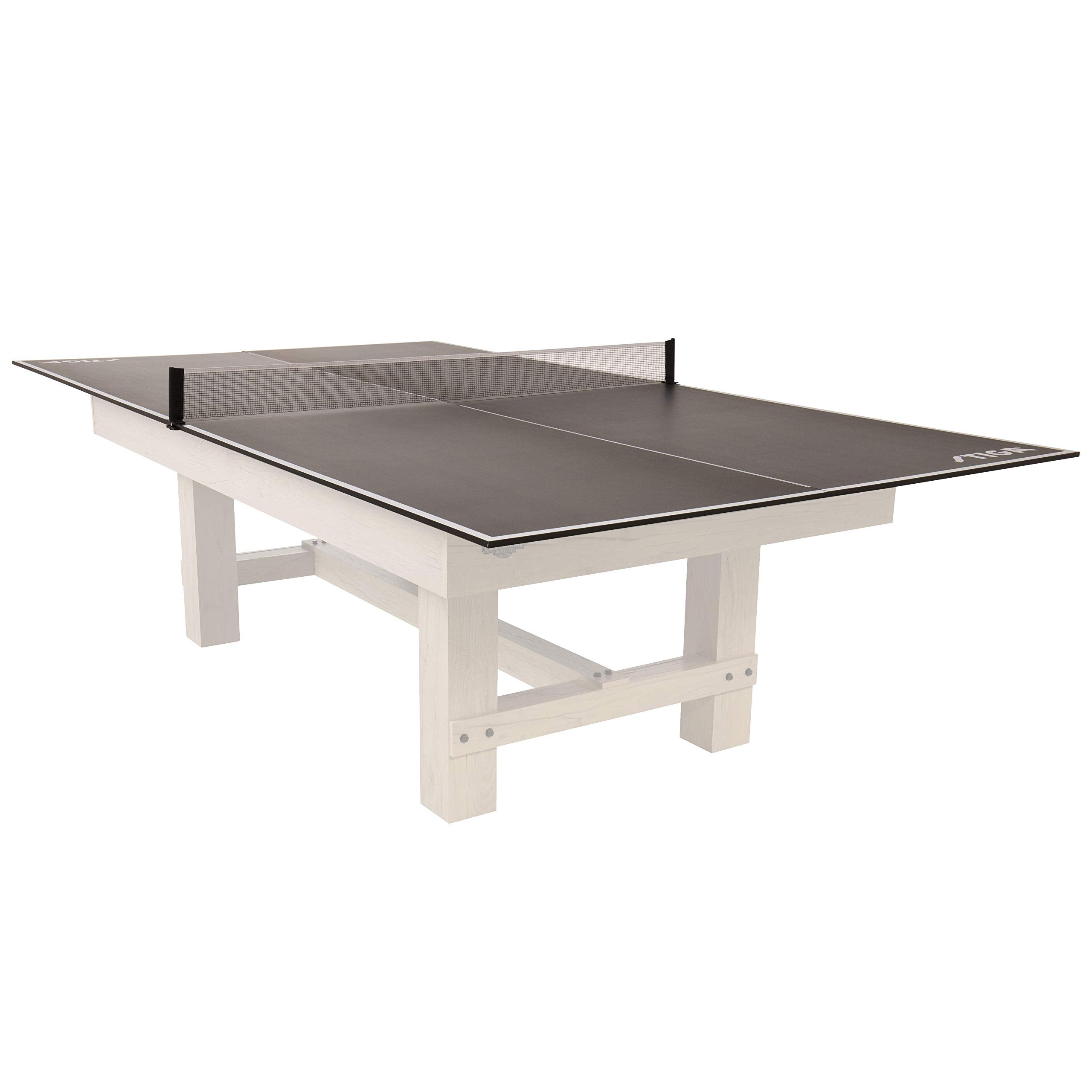 STIGA Table Tennis 4-Piece Conversion Top, Grey - Transform Your Pool Table into A Table Tennis Table