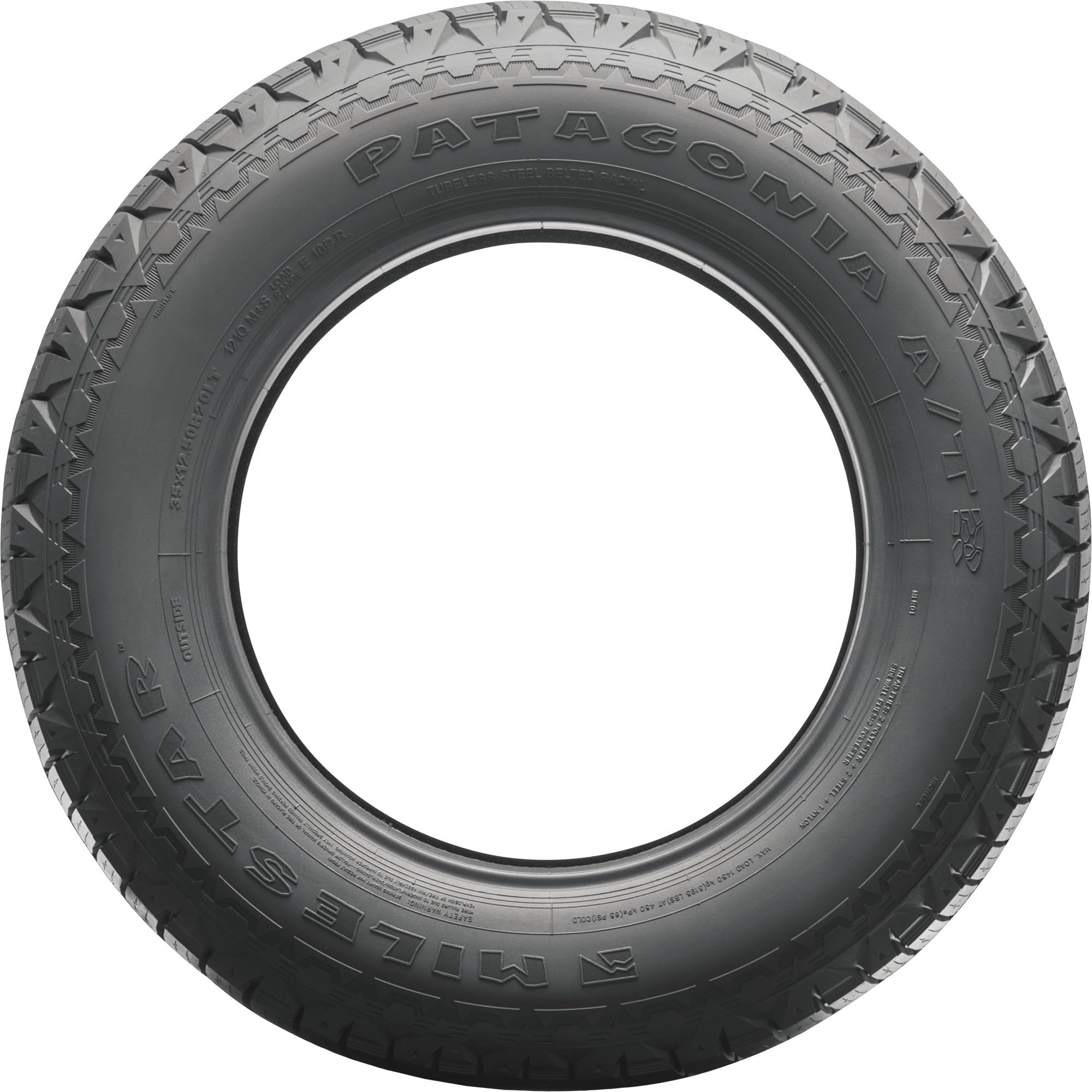 PATAGONIA Milestar A/T R all_ Terrain Radial Tire-LT275/70R18 125S 10-ply