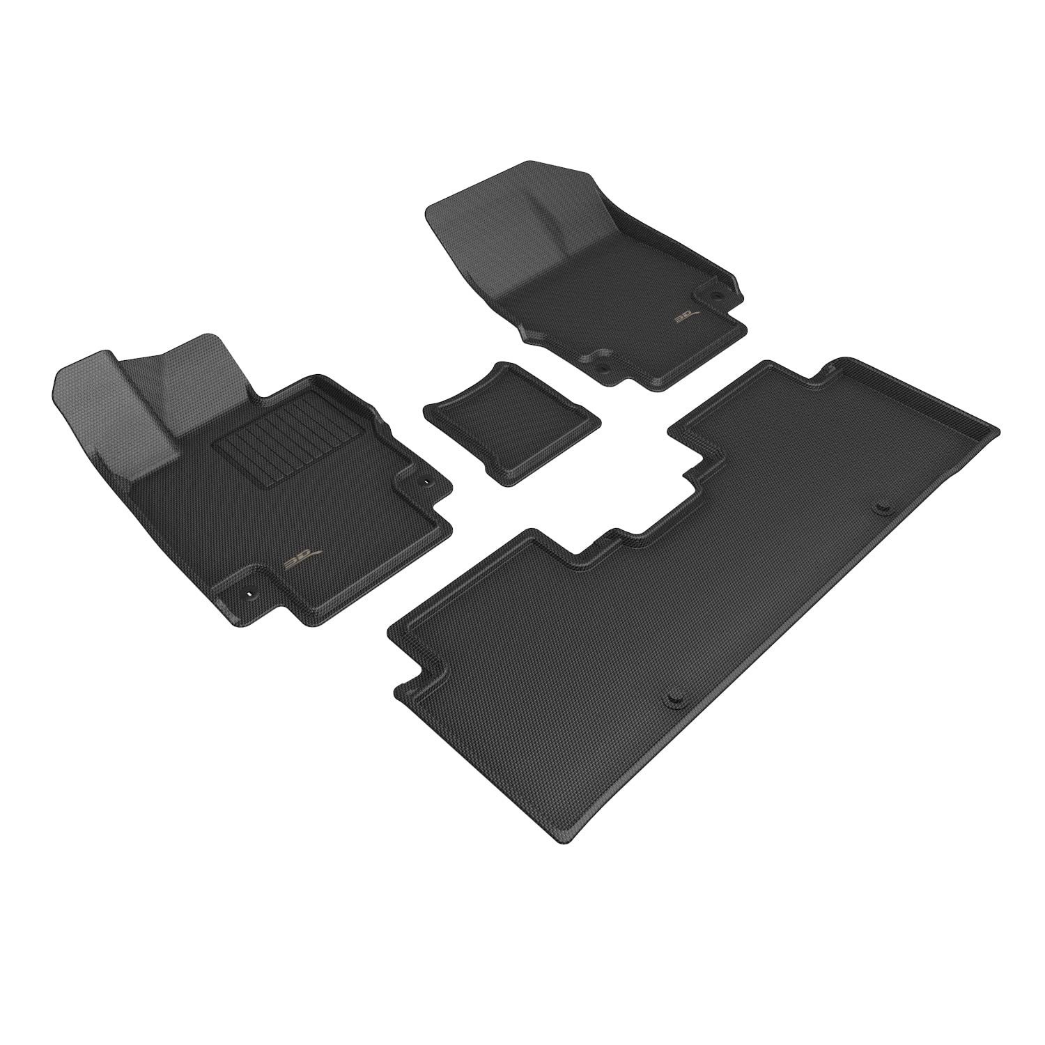 Kagu Floor Mat 3D MAXpider Custom Fit (Black) Compatible for Genesis GV60 2023-2026 -Full Set