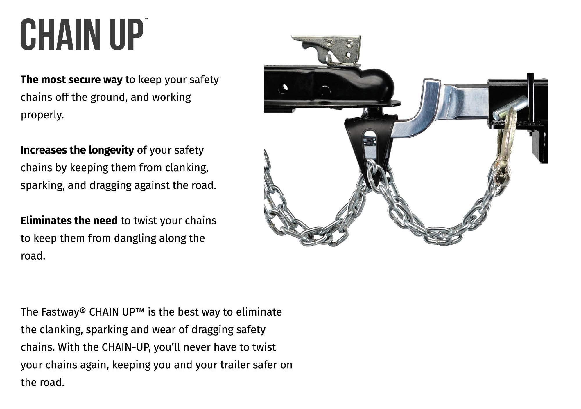 Chain UP Fastway Safety Chain Holder for Ball Mount 82-00-3065