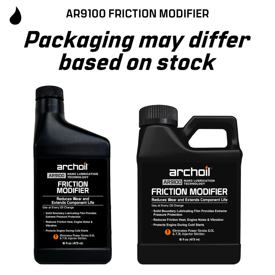 AR9100 Oil Additive (16oz) for All Vehicles - Cold Starts Powerstroke, Eliminates Injector Problems