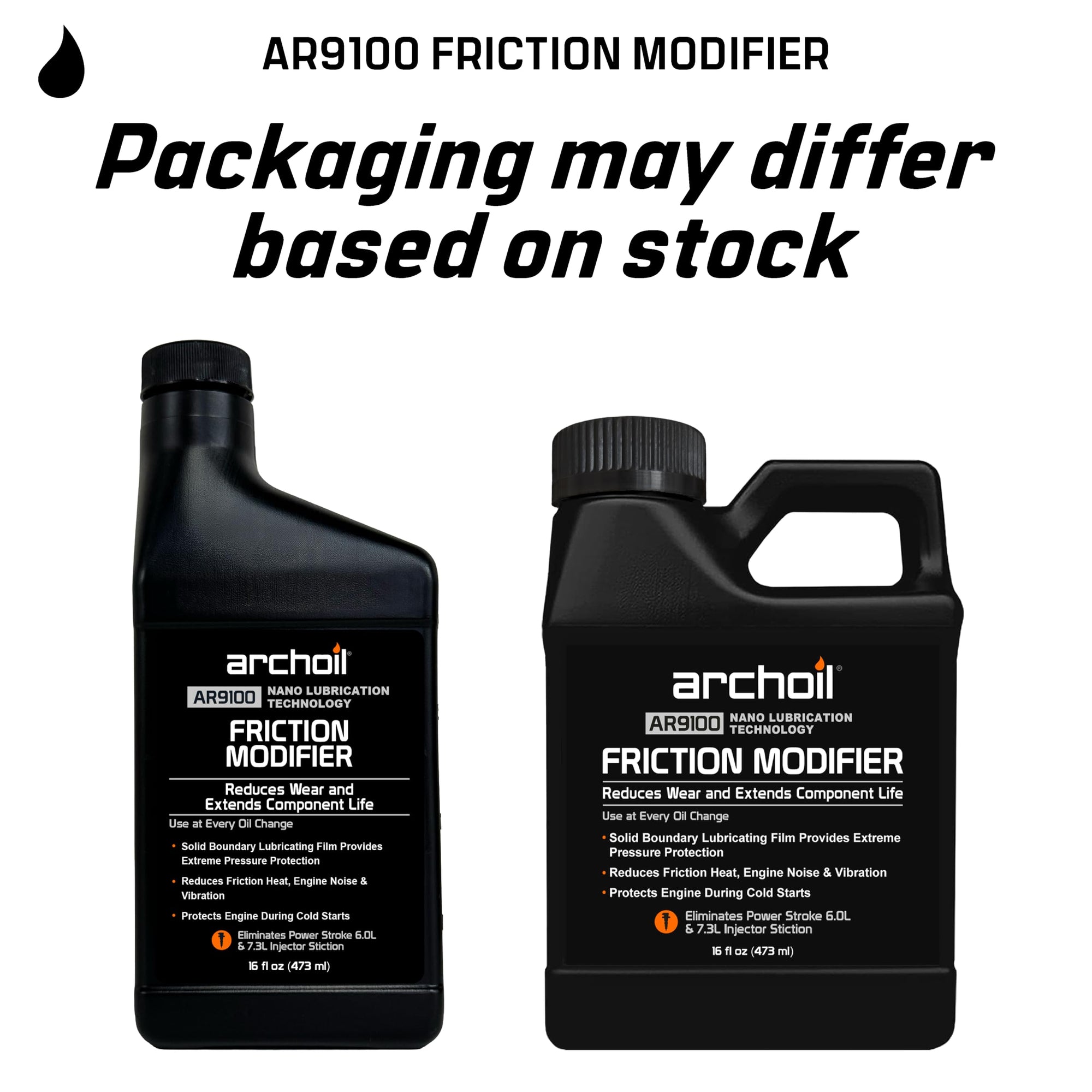 AR9100 Oil Additive (16oz) for All Vehicles - Cold Starts Powerstroke, Eliminates Injector Problems