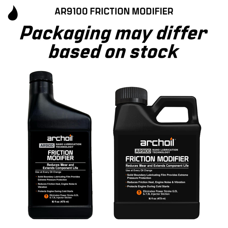 AR9100 Oil Additive (16oz) for All Vehicles - Cold Starts Powerstroke, Eliminates Injector Problems