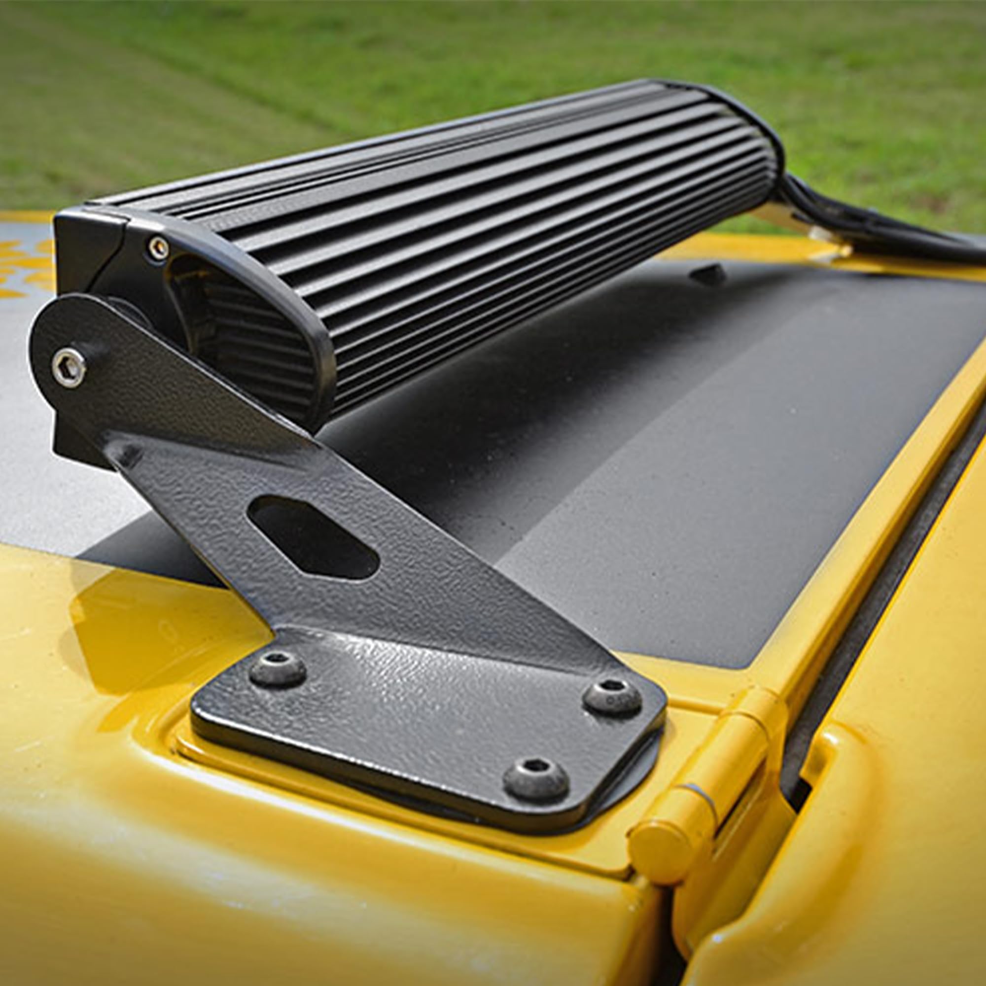 20" Rough Country LED Hood Brackets for 1997-2006 Jeep Wrangler TJ - 70210