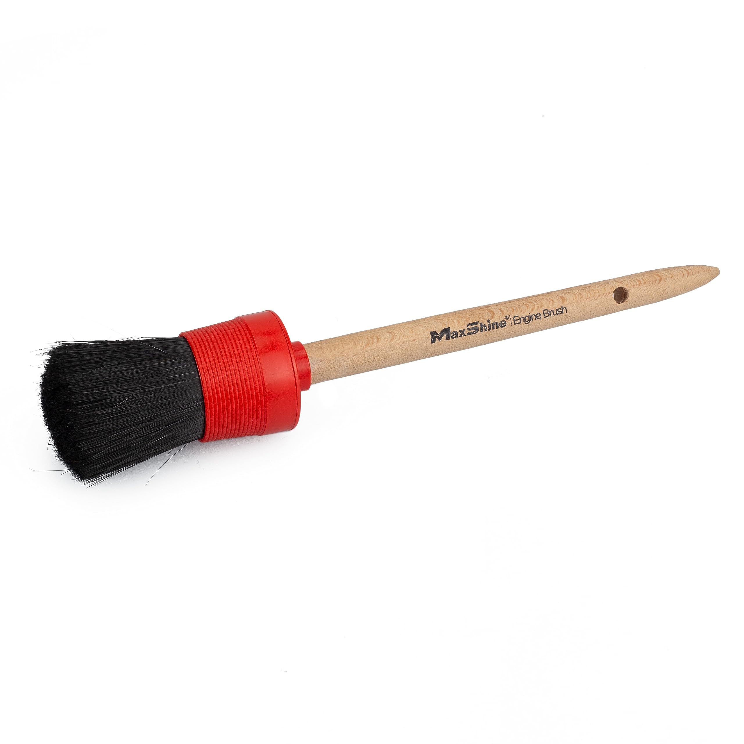 3-Piece Maxshine Detailing Brushes Set, Brown | Sizes: 8.7", 9", 9.2" | Scratch-Free Soft Bristles, Ergonomic Grip | Versatile Car Detailing for Interior & Exterior
