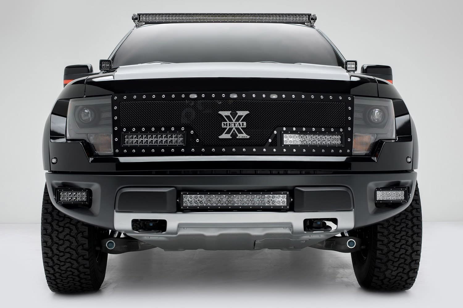 ZROADZ LED Mounting Bracket Front Roof - Compatible w/ 2009-2014 Ford F-150 - to Mount (1) 52 Inch or Similar Style Straight LED Light Bar (Not Included) - PN #Z335121