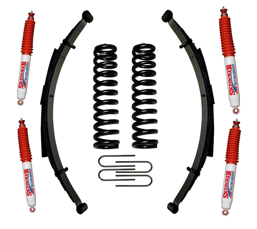 Suspension Lift Kit w/Shock Skyjacker 179BKS-N Incl. Front/Rear Springs 9 in. Lift w/Shock Nitro Shocks Rear U Bolt Kit