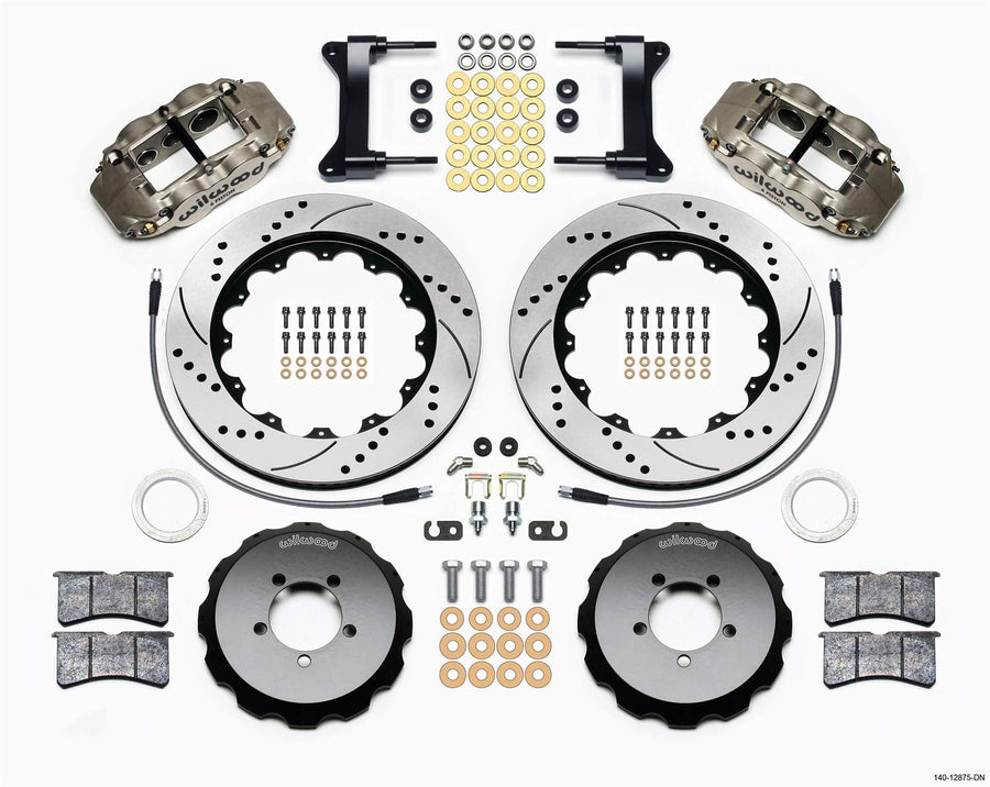 Front Hat Kit FNSL6R, 14.00", Drilled, Nickel