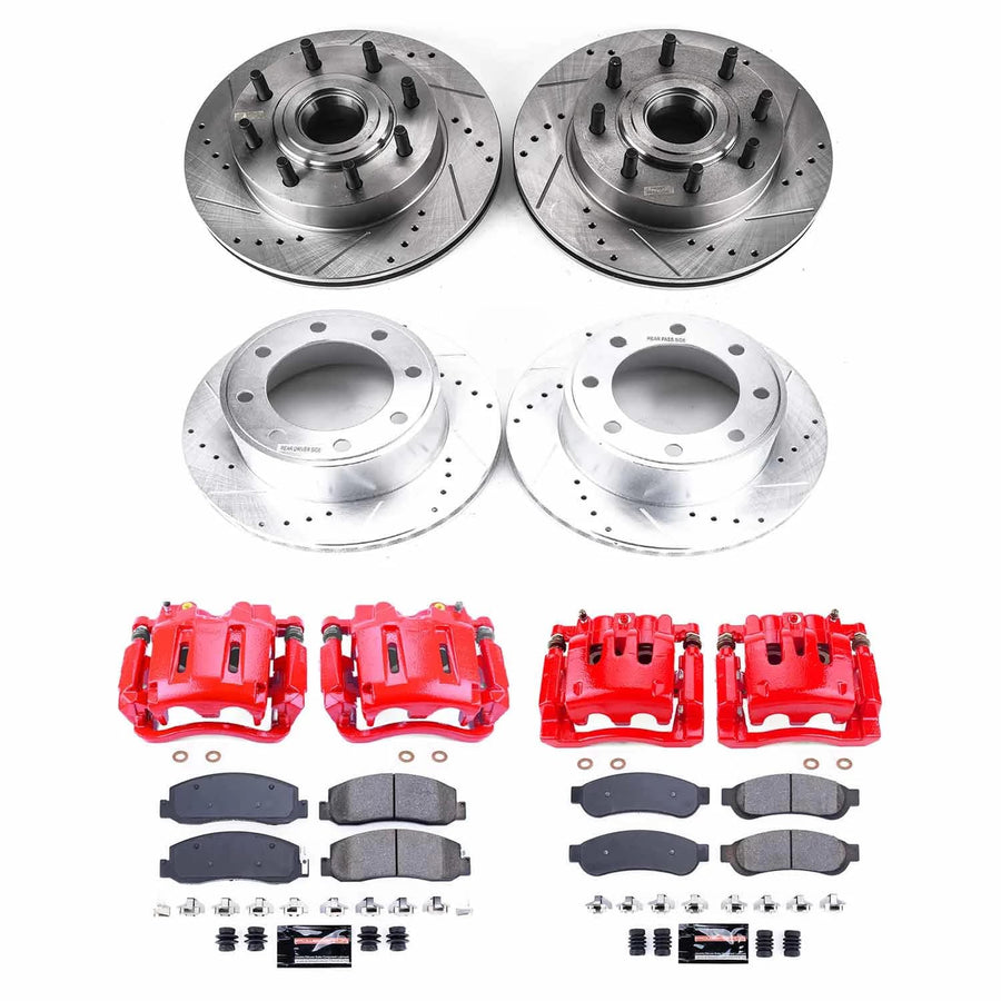 Power Stop Z23 Evolution Sport Brake Kit with Calipers For Armada Nissan 2012-2015, TITAN Nissan 2011-2015 [Model Specific]