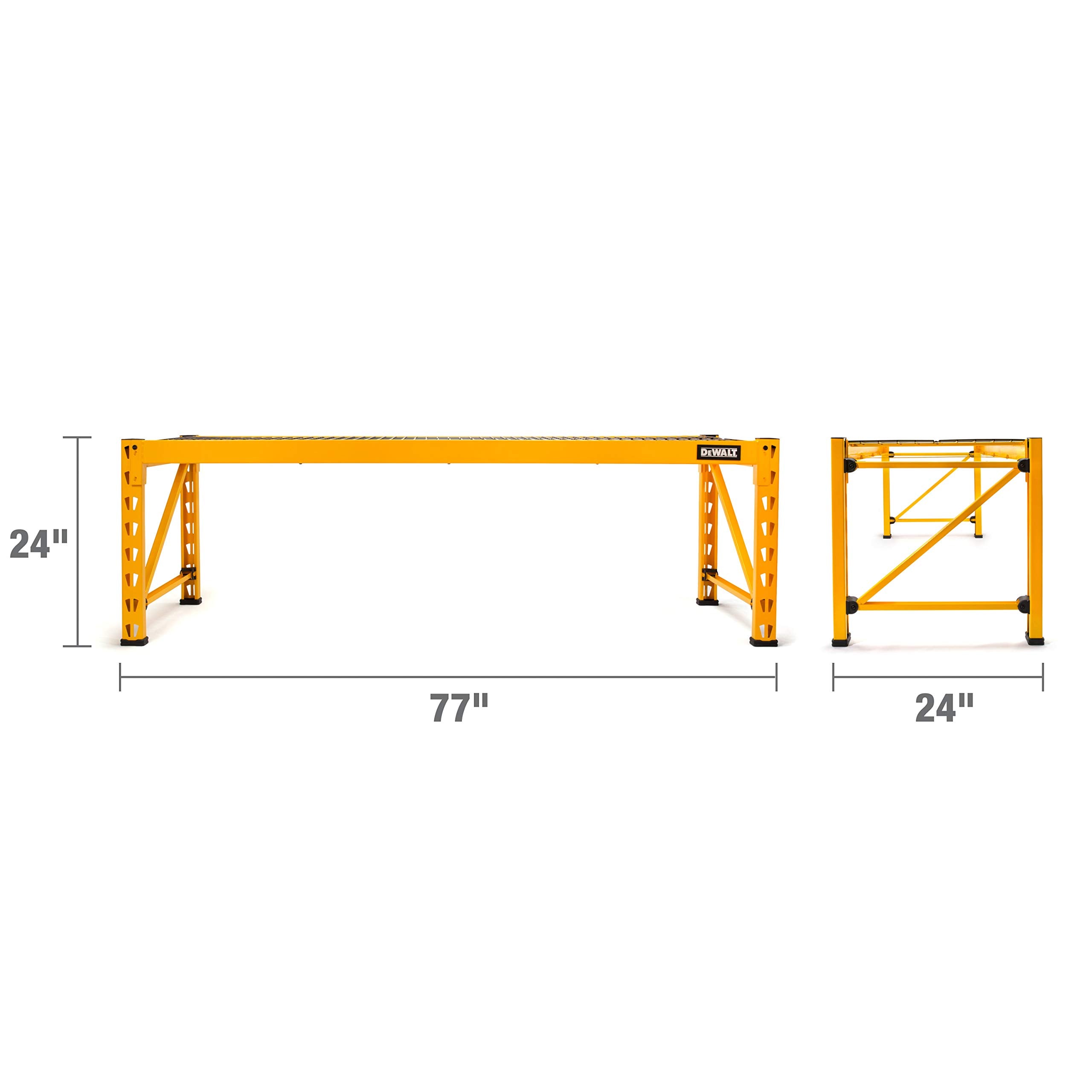 DEWALT 6-Foot Single Shelf Wide Industrial Rack Extension Kit, Add 2 Feet of Extra Height to 6-ft Storage Racks, 2,500-lb Capacity, Powder-Coated Steel, NOT Compatible with 4-Foot Wide Shelf
