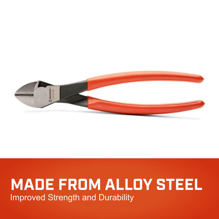 8-Inch Crescent Heavy-Duty Diagonal Cutting Pliers