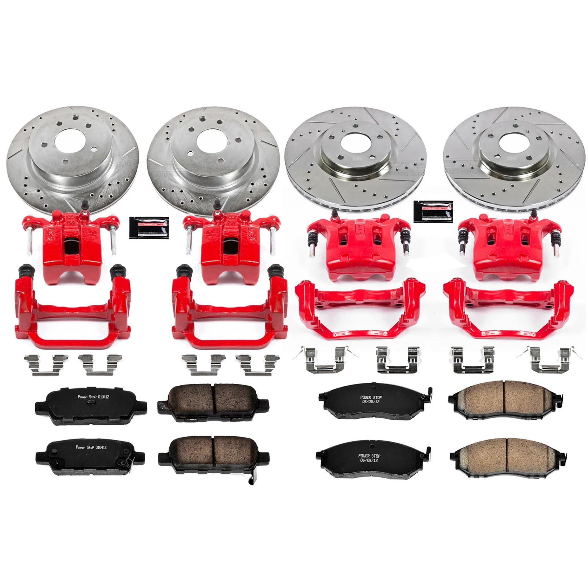 Power Stop Z23 Evolution Sport Brake Kit with Calipers For G35 INFINITI 2007-2008, M35 INFINITI 2006-2009, M45 INFINITI 2006-2009 [Model Specific]