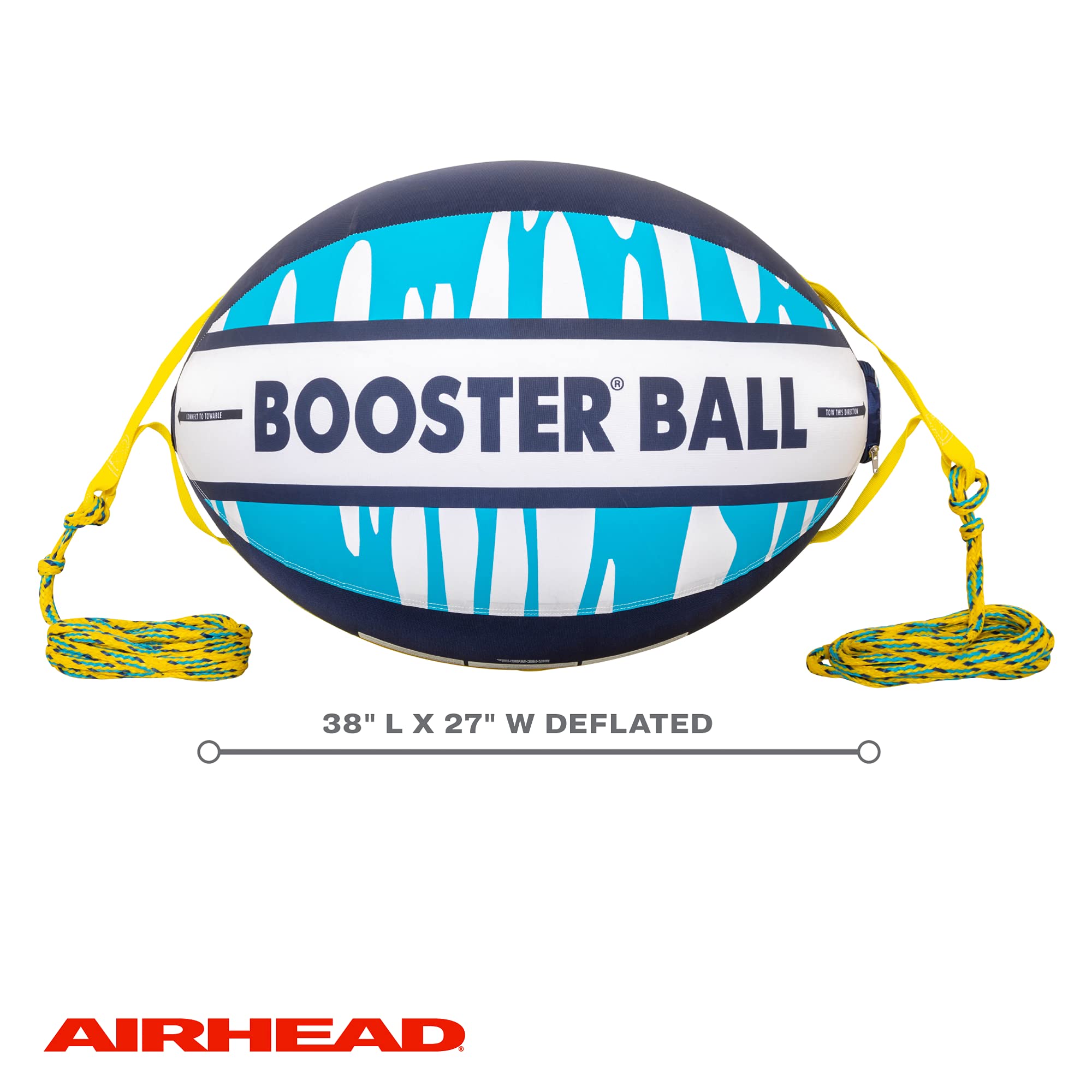 AIRHEAD Towable Tube Booster Ball, Rope Performance Ball
