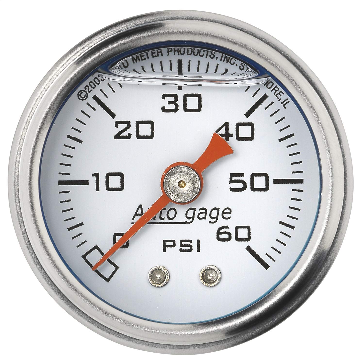 Autogage Auto Meter 2176 Fuel Pressure Gauge