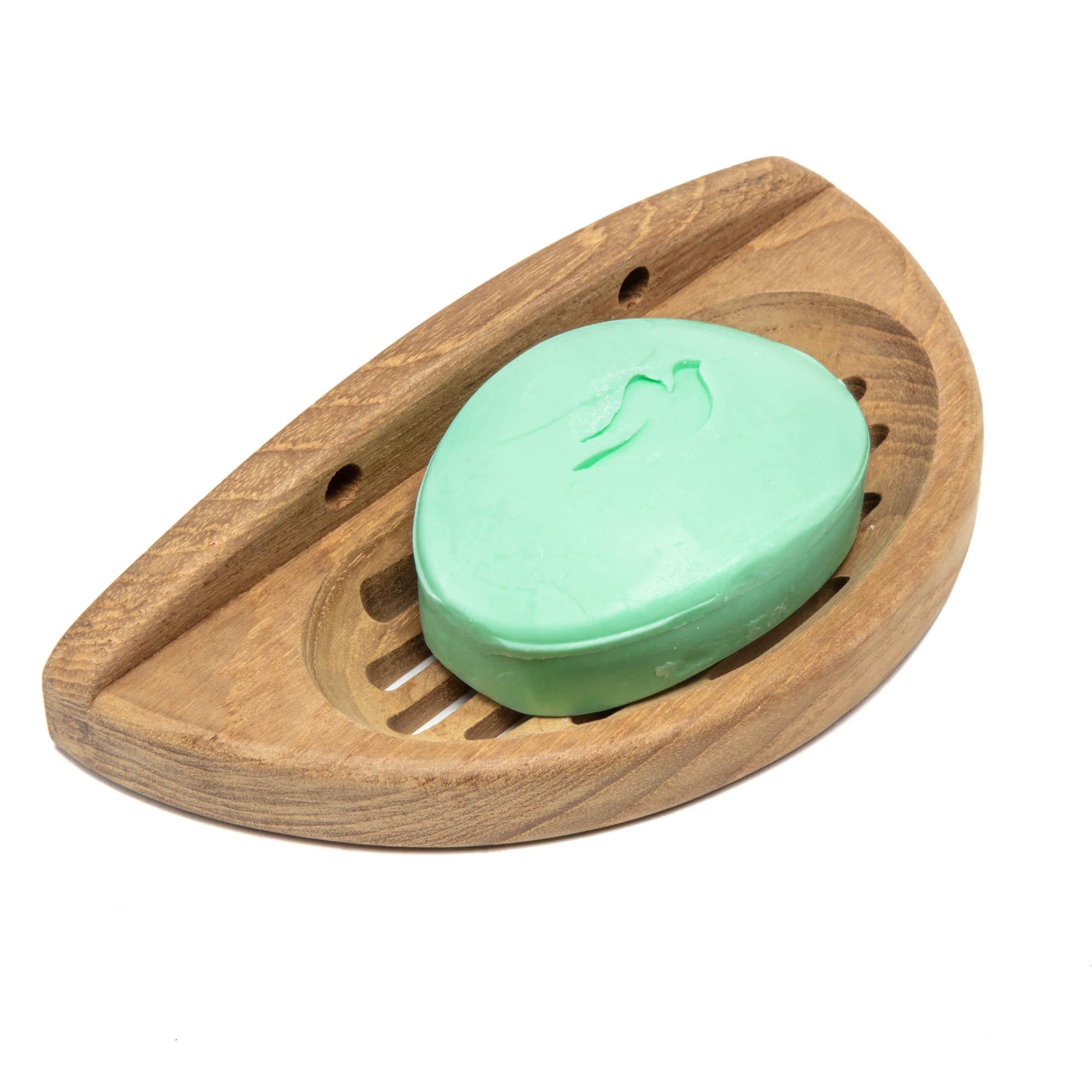 Oval Soap Dish Whitecap Teak