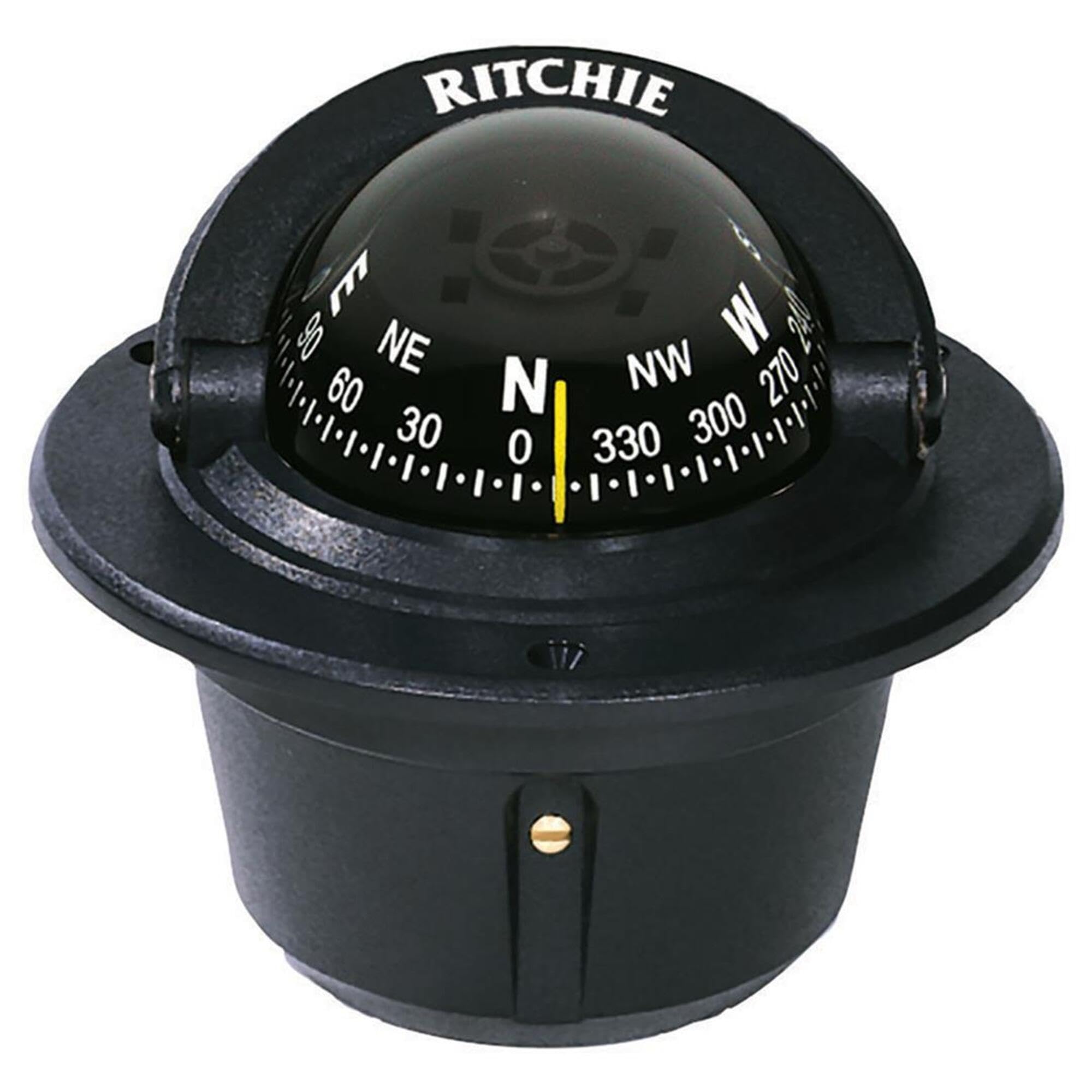 Flush Mount Compass, 2.75 Dial, Black