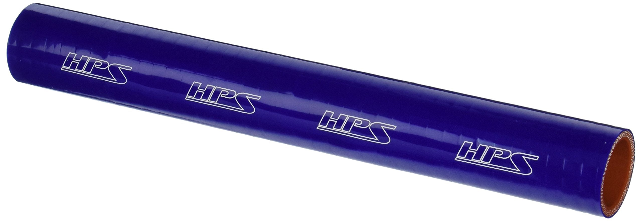 HPS Silicone HTST-118-BLUE High Temperature 4-ply Reinforced Tube Coupler Hose, 80 PSI Maximum Pressure, 12" Length, 1-1/5" ID, Blue
