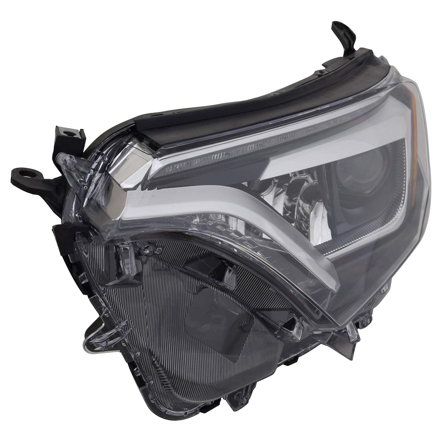 Left TYC Headlight Assembly Compatible with 2016-2018 Toyota Rav4