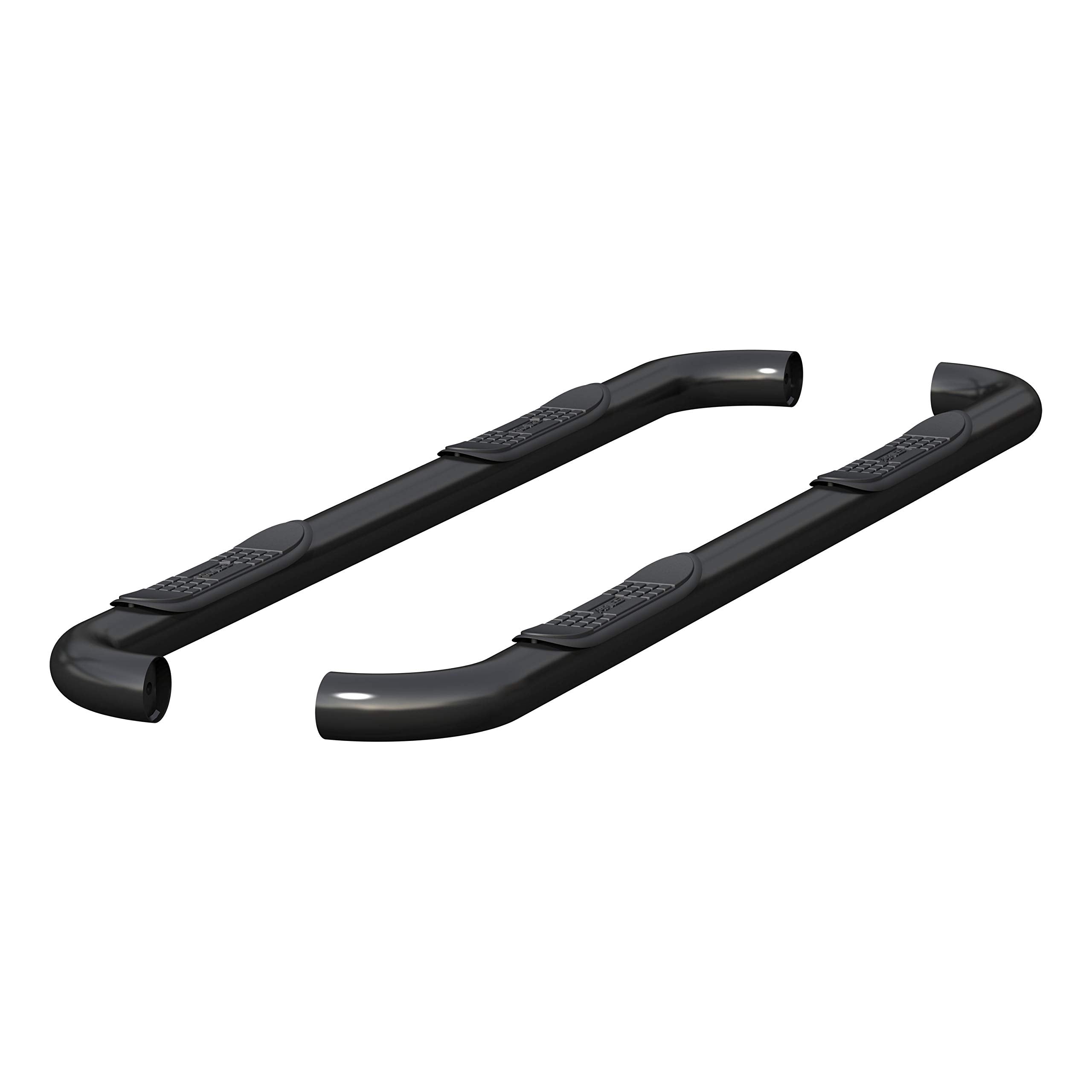 3-Inch Round Black Stainless Steel ARIES Nerf Bars, No-Drill, Fits Select Dodge, Ram 1500, 2500, 3500