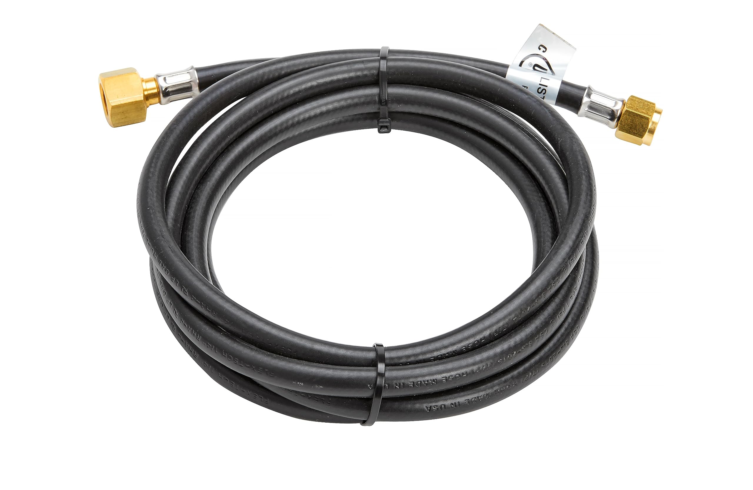 LP-PT144HP Suburban 144" High Pressure Propane Hose, 1/4” I.D. with 3/8” FPT x 3/8” Female Flare Swivel Nut for Safe Gas Transfer in RV